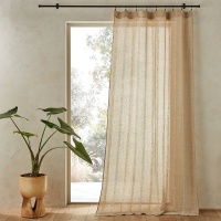 Занавеска 100 лен Sueno 140 x 220 см бежевый AM.PM  фото, kupilegko.ru